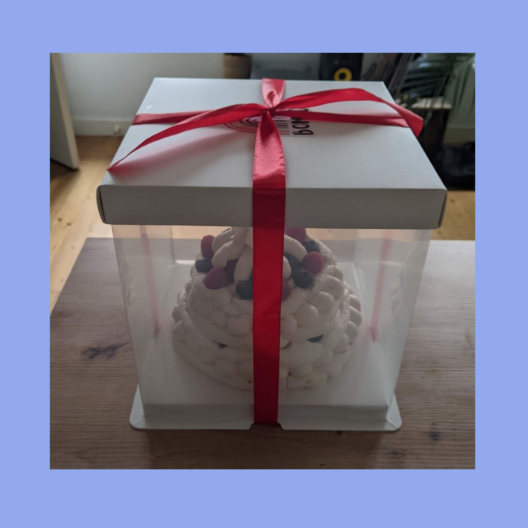 Boîte à gâteaux transparente ✨